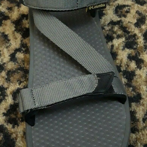 Columbia Adjustable Strap Gray Sandals Mens Shoes 13 Fluid Frame Antimicrobien